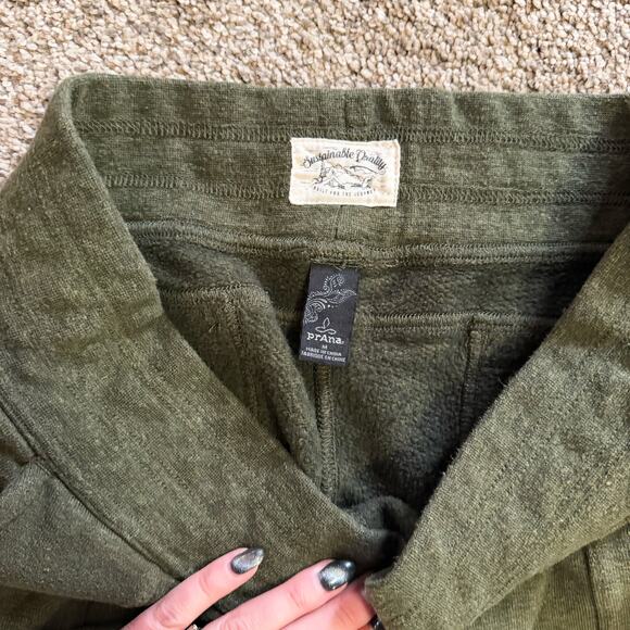 Prana Hemp Blend Green Jogger Pants Womens Size Medium - Picture 3 of 6